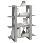 vidaXL Bibliotecă/Separator cameră, gri sonoma, 100x30x123,5 cm vidaXL Bibliotecă/Separator cameră, gri sonoma, 100x30x123,5 cm