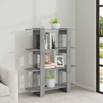 vidaXL Bibliotecă/Separator cameră, gri sonoma, 100x30x123,5 cm vidaXL Bibliotecă/Separator cameră, gri sonoma, 100x30x123,5 cm