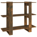 vidaXL Bibliotecă/Separator cameră, stejar fumuriu, 100x30x87 cm vidaXL Bibliotecă/Separator cameră, stejar fumuriu, 100x30x87 cm