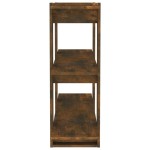 vidaXL Bibliotecă/Separator cameră, stejar fumuriu, 100x30x87 cm vidaXL Bibliotecă/Separator cameră, stejar fumuriu, 100x30x87 cm