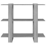 vidaXL Bibliotecă/Separator cameră, gri sonoma, 100x30x87 cm vidaXL Bibliotecă/Separator cameră, gri sonoma, 100x30x87 cm