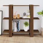 vidaXL Bibliotecă/Separator cameră, stejar maro, 100x30x87 cm vidaXL Bibliotecă/Separator cameră, stejar maro, 100x30x87 cm