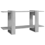 vidaXL Bibliotecă, gri sonoma, 100x30x51 cm, lemn compozit vidaXL Bibliotecă, gri sonoma, 100x30x51 cm, lemn compozit