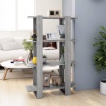 vidaXL Dulap de cărți/Separator de cameră gri sonoma 80x30x123,5 cm vidaXL Dulap de cărți/Separator de cameră gri sonoma 80x30x123,5 cm