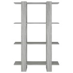 vidaXL Dulap de cărți/Separator de cameră gri sonoma 80x30x123,5 cm vidaXL Dulap de cărți/Separator de cameră gri sonoma 80x30x123,5 cm