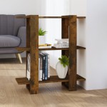 vidaXL Bibliotecă/Separator de cameră, stejar fumuriu, 80x30x87cm vidaXL Bibliotecă/Separator de cameră, stejar fumuriu, 80x30x87cm