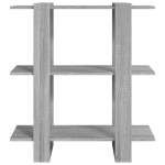 vidaXL Bibliotecă/Separator cameră, gri sonoma, 80x30x87 cm vidaXL Bibliotecă/Separator cameră, gri sonoma, 80x30x87 cm