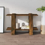 vidaXL Bibliotecă/Separator cameră, stejar fumuriu, 80x30x51 cm vidaXL Bibliotecă/Separator cameră, stejar fumuriu, 80x30x51 cm