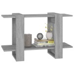 vidaXL Bibliotecă/Separator cameră, gri sonoma, 80x30x51 cm vidaXL Bibliotecă/Separator cameră, gri sonoma, 80x30x51 cm