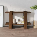 vidaXL Bibliotecă/Separator cameră, stejar maro, 80x30x51 cm vidaXL Bibliotecă/Separator cameră, stejar maro, 80x30x51 cm
