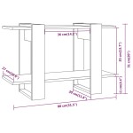 vidaXL Bibliotecă/Separator cameră, stejar maro, 80x30x51 cm vidaXL Bibliotecă/Separator cameră, stejar maro, 80x30x51 cm