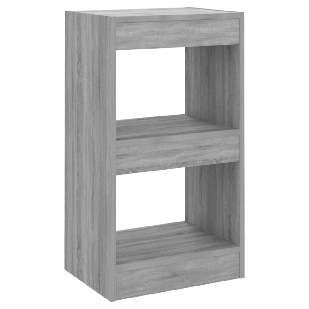 vidaXL Bibliotecă/Separator cameră, gri sonoma, 40x30x72 cm