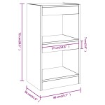 vidaXL Bibliotecă/Separator cameră, stejar maro, 40x30x72 cm vidaXL Bibliotecă/Separator cameră, stejar maro, 40x30x72 cm