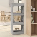 vidaXL Bibliotecă/Separator cameră, gri sonoma, 40x30x103 cm, PAL vidaXL Bibliotecă/Separator cameră, gri sonoma, 40x30x103 cm, PAL