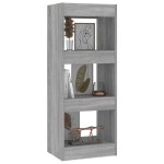 vidaXL Bibliotecă/Separator cameră, gri sonoma, 40x30x103 cm, PAL vidaXL Bibliotecă/Separator cameră, gri sonoma, 40x30x103 cm, PAL