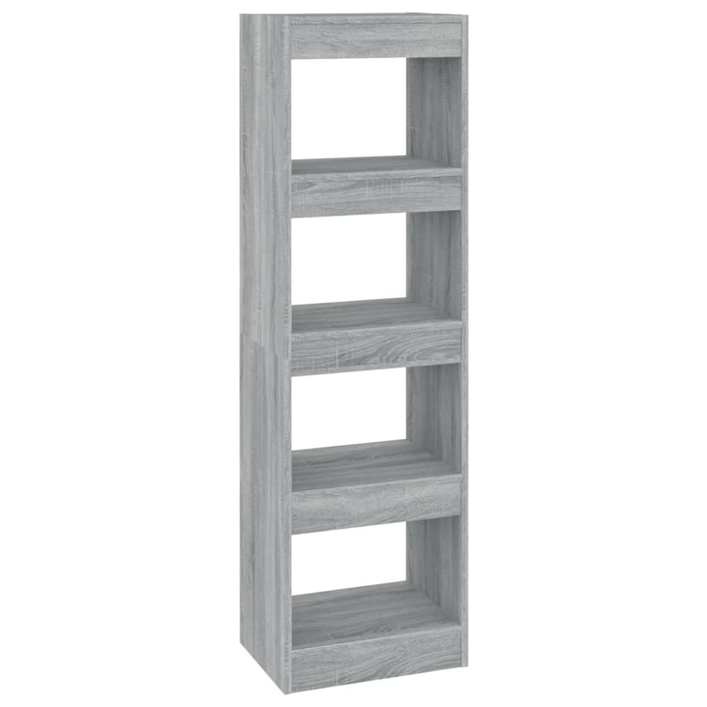vidaXL Bibliotecă/Separator cameră, gri sonoma, 40x30x135 cm