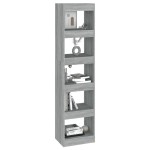 vidaXL Bibliotecă/Separator cameră, gri sonoma, 40x30x166 cm vidaXL Bibliotecă/Separator cameră, gri sonoma, 40x30x166 cm