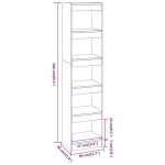 vidaXL Bibliotecă/Separator cameră, stejar maro, 40x30x166 cm vidaXL Bibliotecă/Separator cameră, stejar maro, 40x30x166 cm
