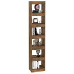 vidaXL Bibliotecă/Separator cameră, stejar fumuriu, 40x30x198 cm vidaXL Bibliotecă/Separator cameră, stejar fumuriu, 40x30x198 cm