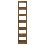 vidaXL Bibliotecă/Separator cameră, stejar fumuriu, 40x30x198 cm vidaXL Bibliotecă/Separator cameră, stejar fumuriu, 40x30x198 cm