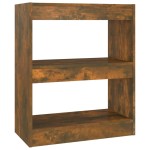 vidaXL Bibliotecă/Separator cameră, stejar fumuriu, 60x30x72 cm, PAL vidaXL Bibliotecă/Separator cameră, stejar fumuriu, 60x30x72 cm, PAL