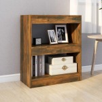 vidaXL Bibliotecă/Separator cameră, stejar fumuriu, 60x30x72 cm, PAL vidaXL Bibliotecă/Separator cameră, stejar fumuriu, 60x30x72 cm, PAL