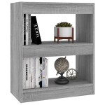 vidaXL Bibliotecă/Separator cameră, gri sonoma, 60x30x72 cm, PAL vidaXL Bibliotecă/Separator cameră, gri sonoma, 60x30x72 cm, PAL