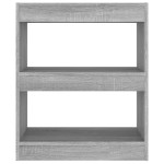 vidaXL Bibliotecă/Separator cameră, gri sonoma, 60x30x72 cm, PAL vidaXL Bibliotecă/Separator cameră, gri sonoma, 60x30x72 cm, PAL