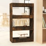 vidaXL Bibliotecă/Separator cameră, stejar fumuriu, 60x30x103 cm PAL vidaXL Bibliotecă/Separator cameră, stejar fumuriu, 60x30x103 cm PAL
