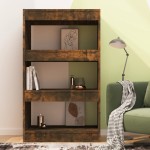vidaXL Bibliotecă/Separator cameră, stejar fumuriu, 60x30x103 cm PAL vidaXL Bibliotecă/Separator cameră, stejar fumuriu, 60x30x103 cm PAL
