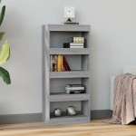 vidaXL Bibliotecă/Separator, sonoma gri, 60x30x135 cm, lemn prelucrat vidaXL Bibliotecă/Separator, sonoma gri, 60x30x135 cm, lemn prelucrat