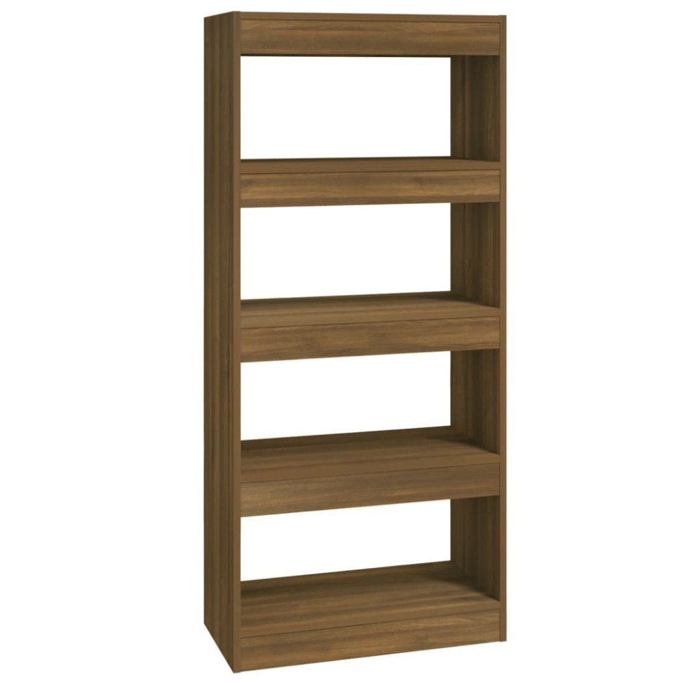 vidaXL Bibliotecă/Separator stejar maro, 60x30x135 cm, lemn prelucrat