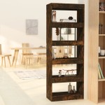 vidaXL Bibliotecă/Separator stejar afumat 60x30x166 cm, lemn prelucrat vidaXL Bibliotecă/Separator stejar afumat 60x30x166 cm, lemn prelucrat