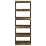 vidaXL Bibliotecă/Separator stejar afumat 60x30x166 cm, lemn prelucrat vidaXL Bibliotecă/Separator stejar afumat 60x30x166 cm, lemn prelucrat