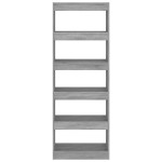 vidaXL Bibliotecă/Separator cameră, gri sonoma, 60x30x166 cm, PAL vidaXL Bibliotecă/Separator cameră, gri sonoma, 60x30x166 cm, PAL