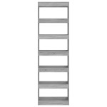 vidaXL Bibliotecă/Separator cameră, gri sonoma, 60x30x198 cm vidaXL Bibliotecă/Separator cameră, gri sonoma, 60x30x198 cm