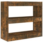 vidaXL Bibliotecă/Separator cameră, stejar fumuriu, 80x30x72 cm, PAL vidaXL Bibliotecă/Separator cameră, stejar fumuriu, 80x30x72 cm, PAL