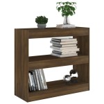 vidaXL Bibliotecă/Separator cameră, stejar maro, 80x30x72 cm, PAL vidaXL Bibliotecă/Separator cameră, stejar maro, 80x30x72 cm, PAL
