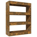 vidaXL Bibliotecă/Separator cameră, stejar, 80x30x103cm, lemn compozit vidaXL Bibliotecă/Separator cameră, stejar, 80x30x103cm, lemn compozit
