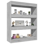 vidaXL Bibliotecă/Separator de cameră stejar 80x30x103cm lemn compozit vidaXL Bibliotecă/Separator de cameră stejar 80x30x103cm lemn compozit