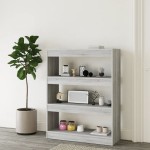 vidaXL Bibliotecă/Separator de cameră stejar 80x30x103cm lemn compozit vidaXL Bibliotecă/Separator de cameră stejar 80x30x103cm lemn compozit