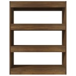 vidaXL Bibliotecă/Separator cameră, stejar, 80x30x103cm lemn compozit vidaXL Bibliotecă/Separator cameră, stejar, 80x30x103cm lemn compozit