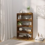 vidaXL Bibliotecă/Separator cameră, stejar fumuriu, 80x30x135 cm PAL vidaXL Bibliotecă/Separator cameră, stejar fumuriu, 80x30x135 cm PAL