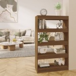 vidaXL Bibliotecă/Separator cameră, stejar maro, 80x30x135 cm, PAL vidaXL Bibliotecă/Separator cameră, stejar maro, 80x30x135 cm, PAL