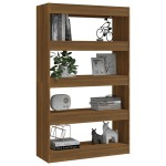 vidaXL Bibliotecă/Separator cameră, stejar maro, 80x30x135 cm, PAL vidaXL Bibliotecă/Separator cameră, stejar maro, 80x30x135 cm, PAL