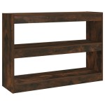vidaXL Bibliotecă/Separator cameră, stejar fumuriu, 100x30x72 cm vidaXL Bibliotecă/Separator cameră, stejar fumuriu, 100x30x72 cm