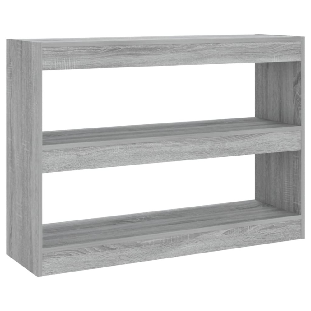 vidaXL Bibliotecă/Separator cameră, gri sonoma, 100x30x72 cm