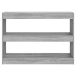 vidaXL Bibliotecă/Separator cameră, gri sonoma, 100x30x72 cm vidaXL Bibliotecă/Separator cameră, gri sonoma, 100x30x72 cm