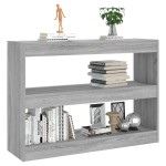 vidaXL Bibliotecă/Separator cameră, gri sonoma, 100x30x72 cm vidaXL Bibliotecă/Separator cameră, gri sonoma, 100x30x72 cm