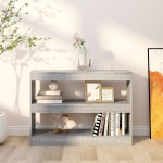vidaXL Bibliotecă/Separator cameră, gri sonoma, 100x30x72 cm vidaXL Bibliotecă/Separator cameră, gri sonoma, 100x30x72 cm
